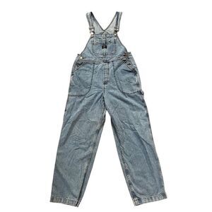 Vintage 90s Harley Davidson Blue Denim Men/Women’s Overalls Medium Dungaree